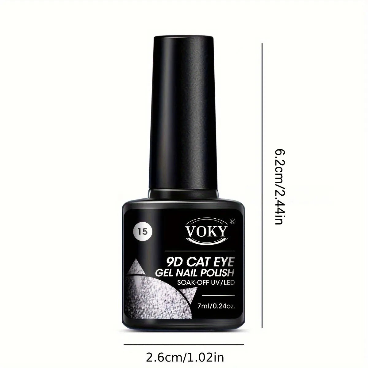 Set di smalti gel magnetici per unghie Cat Eye, 6pc Glitter Cat