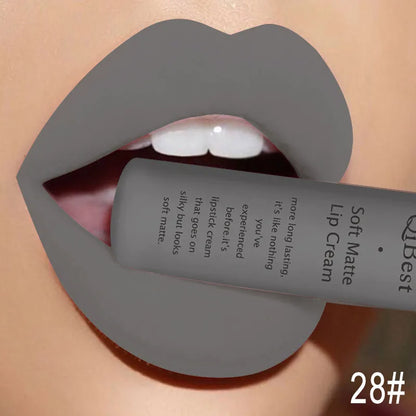 Kit lucidalabbra impermeabile, nudo lipkit pigmento rosso scuro nero 