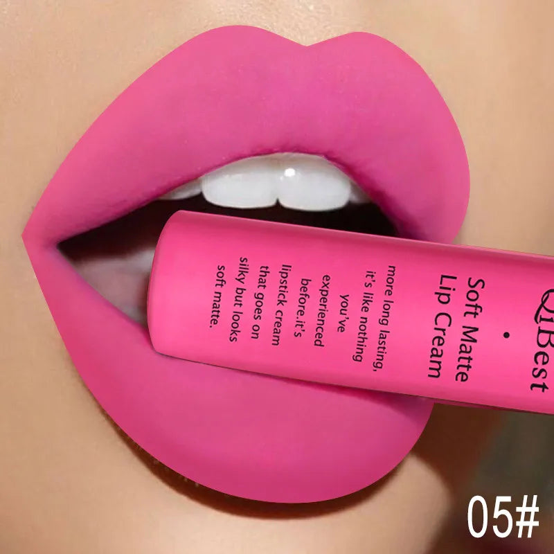 rossetto liquido impermeabile opaco rosa vibrante lunga durata labbra morbide matte