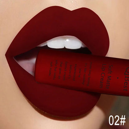 Kit lucidalabbra impermeabile, nudo lipkit pigmento rosso scuro nero 