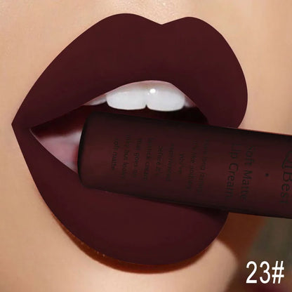 Kit lucidalabbra impermeabile, nudo lipkit pigmento rosso scuro nero 