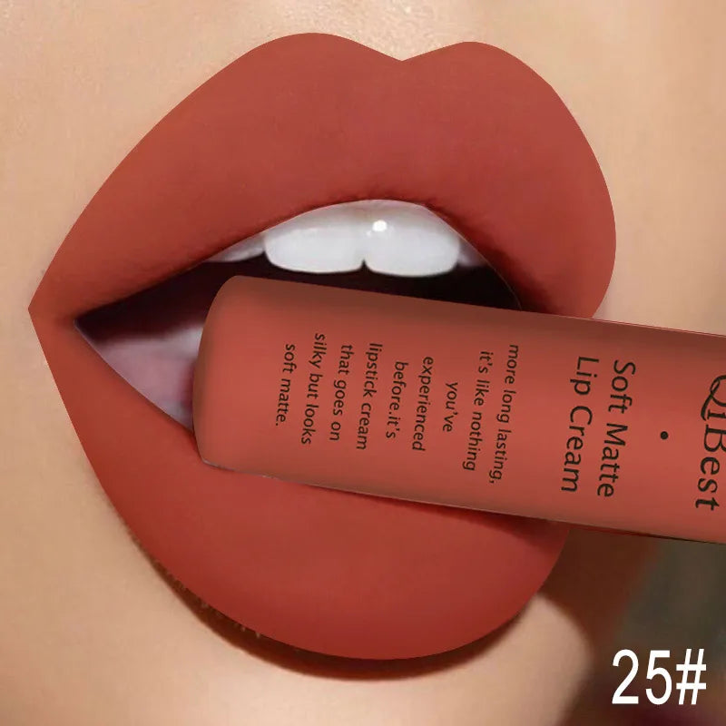 Kit lucidalabbra impermeabile, nudo lipkit pigmento rosso scuro nero 