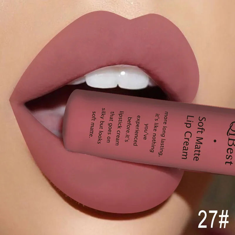 Kit lucidalabbra impermeabile, nudo lipkit pigmento rosso scuro nero 
