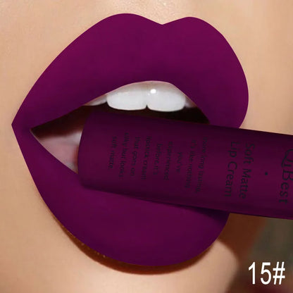Kit lucidalabbra impermeabile, nudo lipkit pigmento rosso scuro nero 