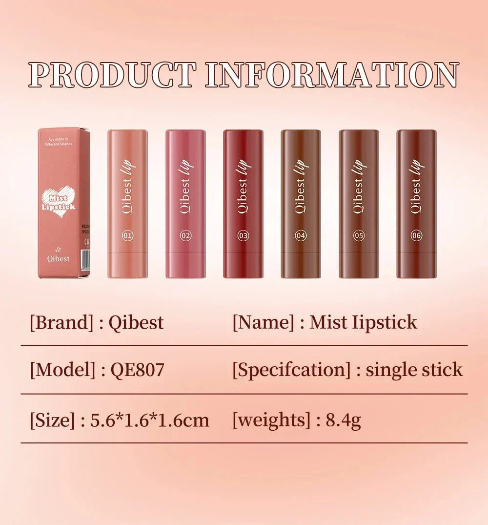 Matita per labbra rossetto marrone nudo opaco impermeabile QiBest
