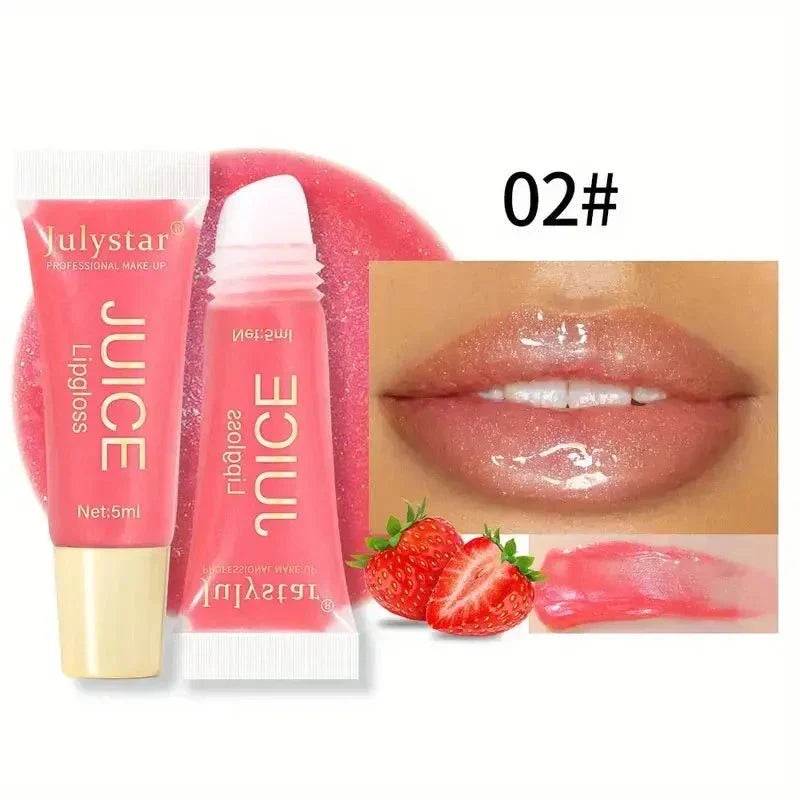 Julystar lucidalabbra hydrating clear lip gloss gel with nourishing formula and no harmful chemicals