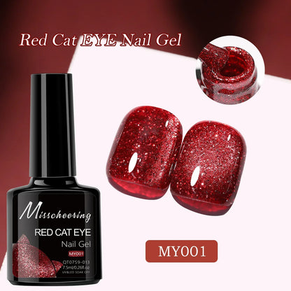 Smalto per unghie gel magnetico occhio di gatto rubino rosso da 7,5 ml