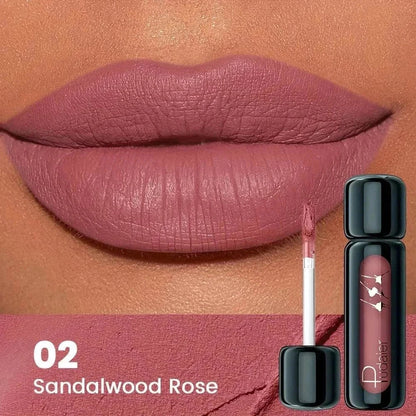 Fango liquido lip tint in various shades with long-lasting, non-stick formula and silky finish
