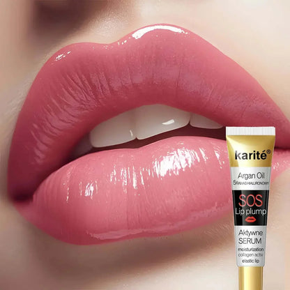 labbra volumizzate con essenza rimpolpante all'olio di argan marocchino