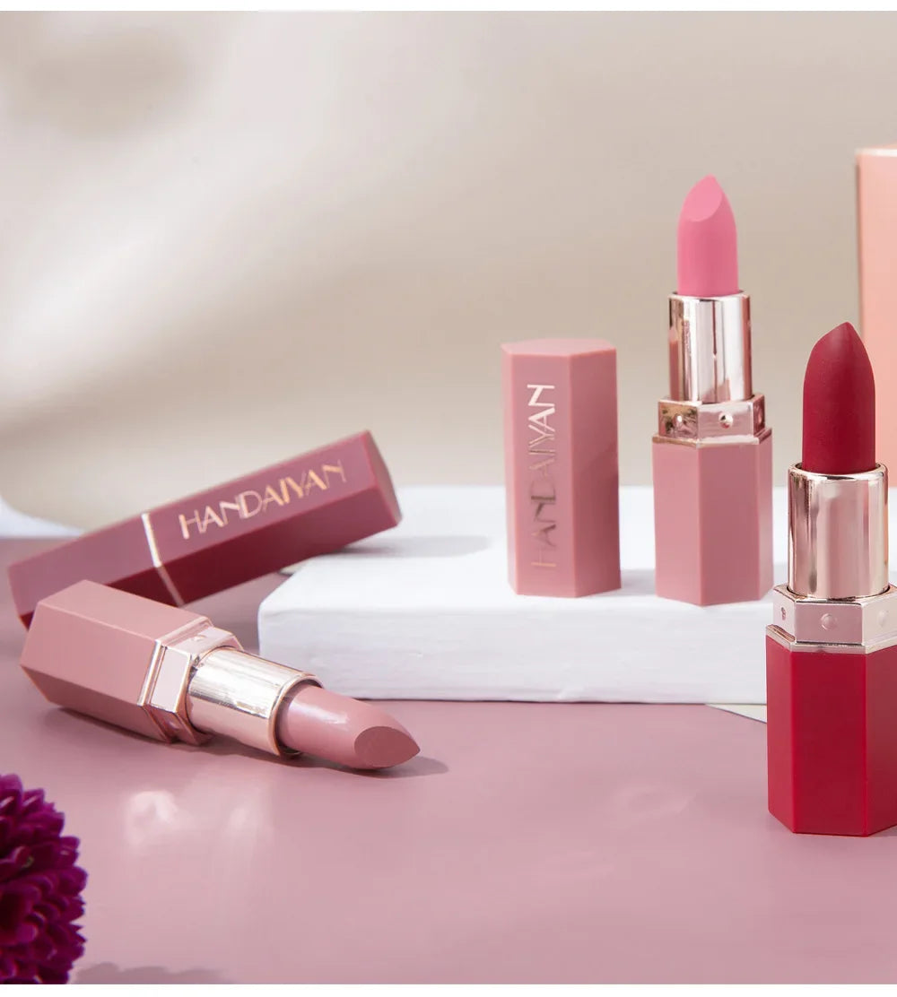 Rossetto opaco nudo Impermeabile a lunga durata Tazza antiaderente 