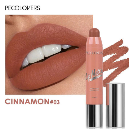 Penna per rossetto opaco vellutato colore cinnamon lunga durata impermeabile