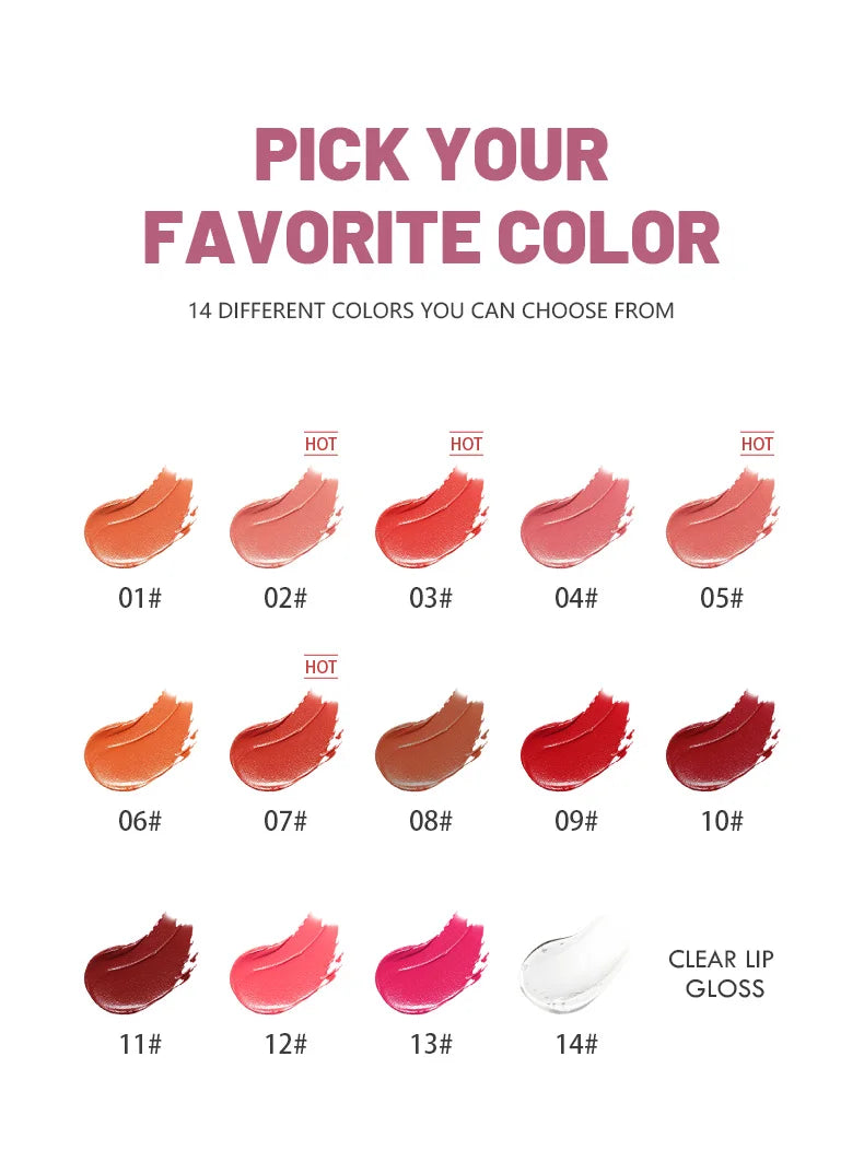 Tinta labbra in velluto: Collezione impermeabile a 13 colori