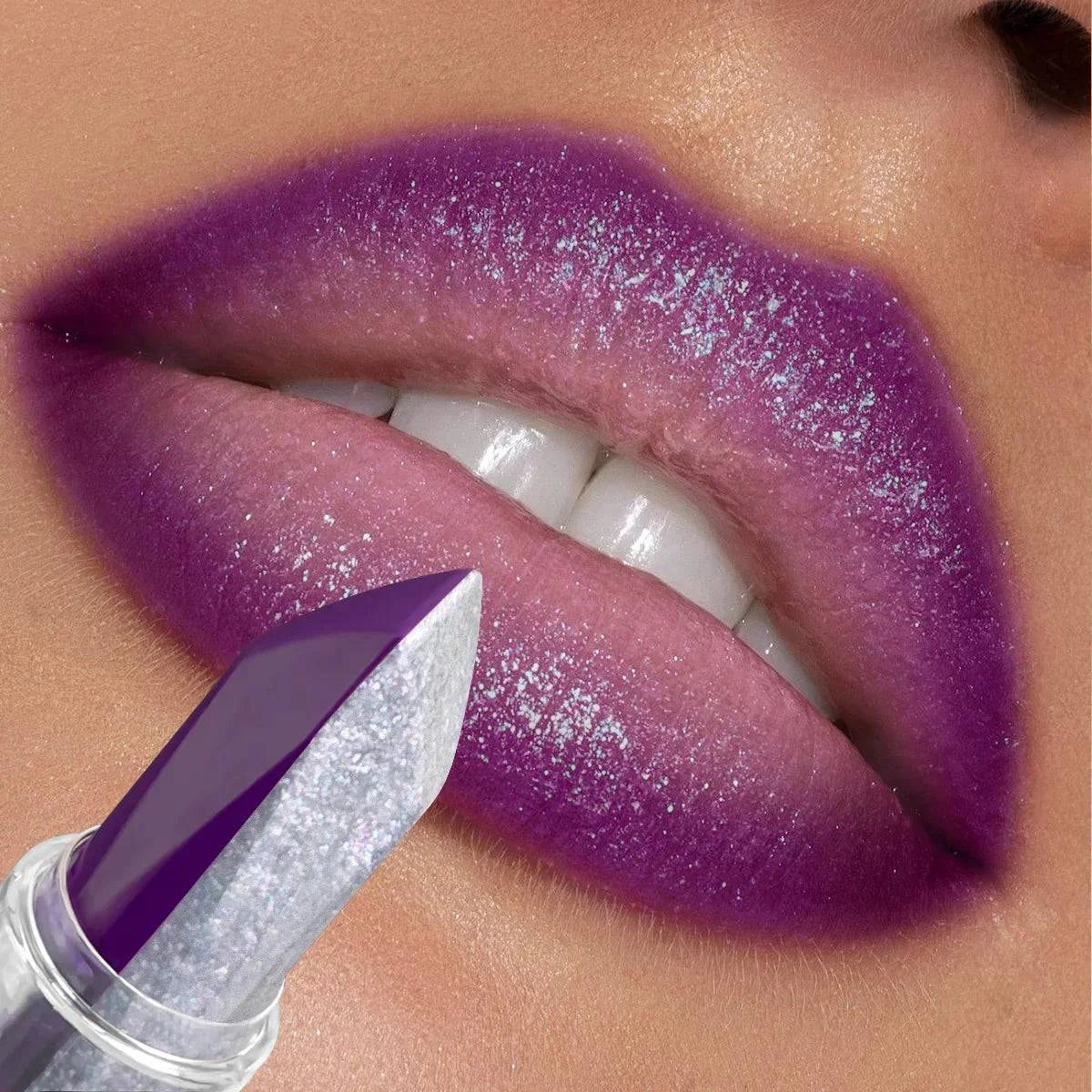 Rossetto viola Scolorimento della temperatura Rossetto idratante rosa 