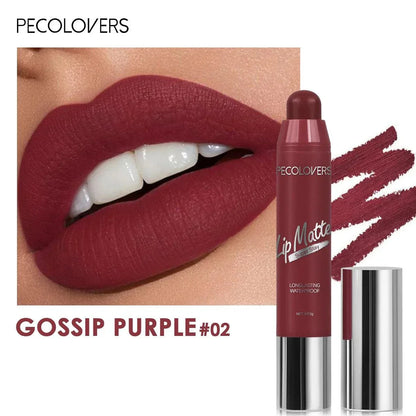Penna per rossetto opaco vellutato color gossip purple lunga durata impermeabile