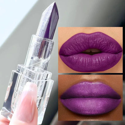 Rossetto viola Scolorimento della temperatura Rossetto idratante rosa 