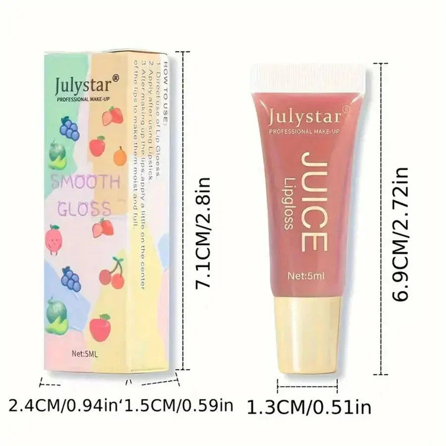 Lucidalabbra Julystar moisturizing clear lip gloss gel with nourishing jelly pout effect