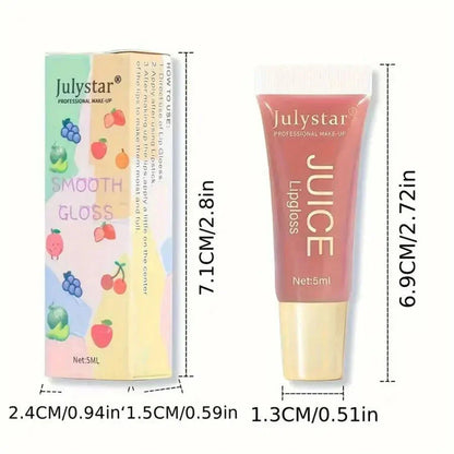 Lucidalabbra Julystar moisturizing clear lip gloss gel with nourishing jelly pout effect