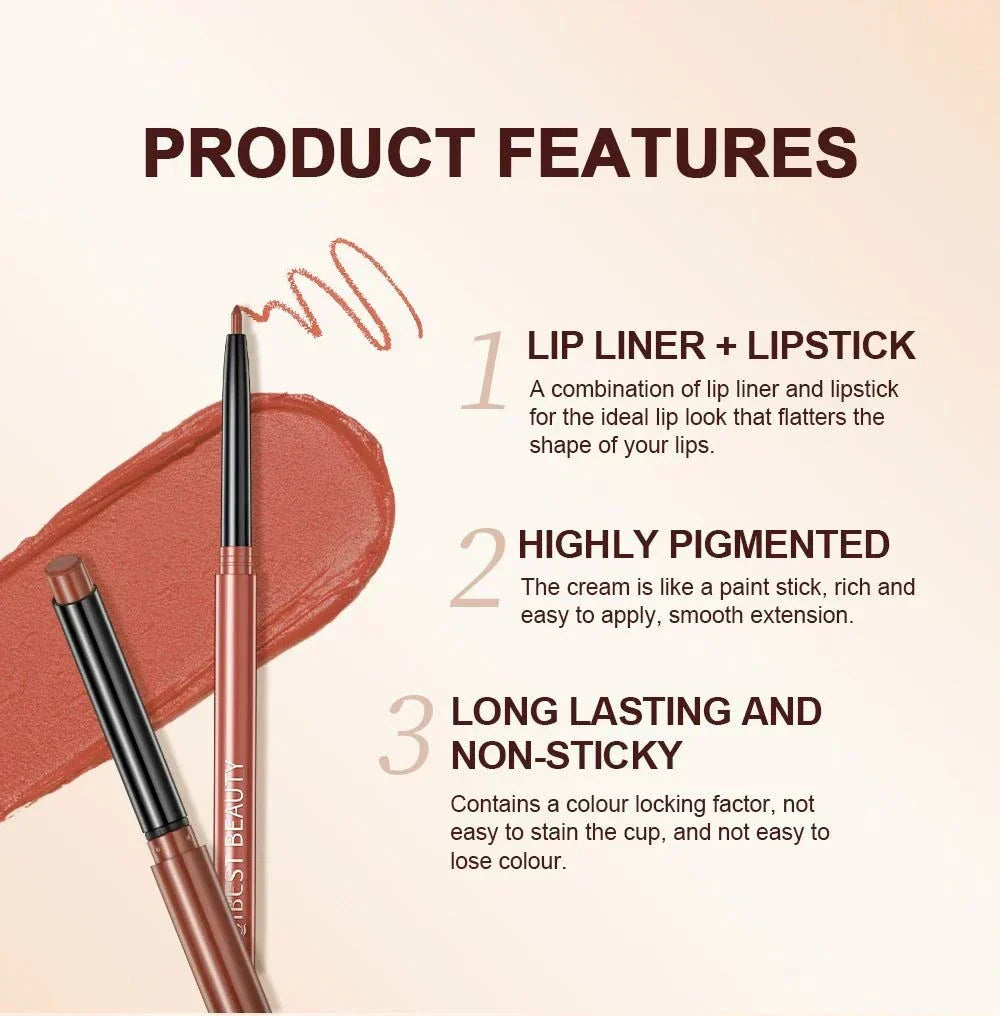 penna per rossetto opaco lunga durata matita labbra impermeabile colore rosso sexy