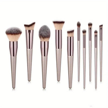 Set completo di pennelli champagne oro