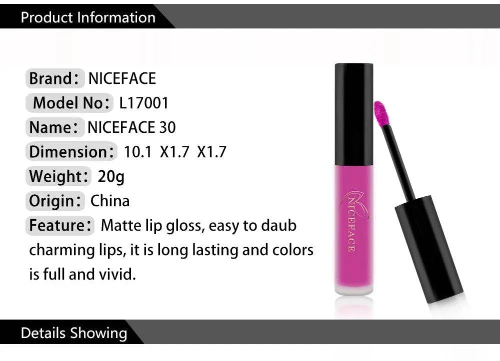 Rossetto liquido nudo velluto ultra opaco lunga durata colore rosa vivace impermeabile