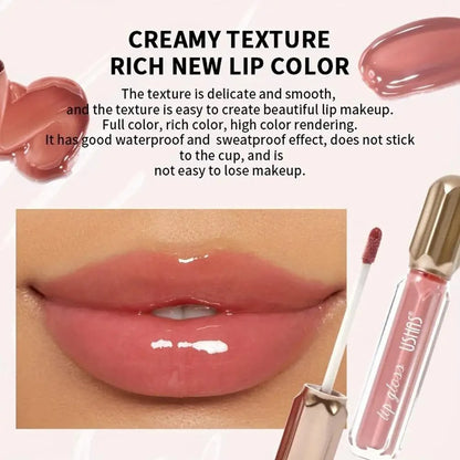 Lucidalabbra perlato cosmetico per trucco