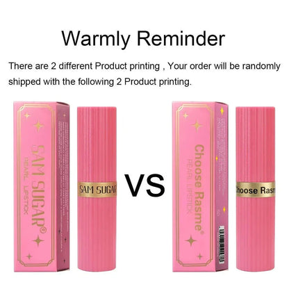 Rossetto in velluto glitter rosa metallizzato opaco impermeabile idratante lunga durata