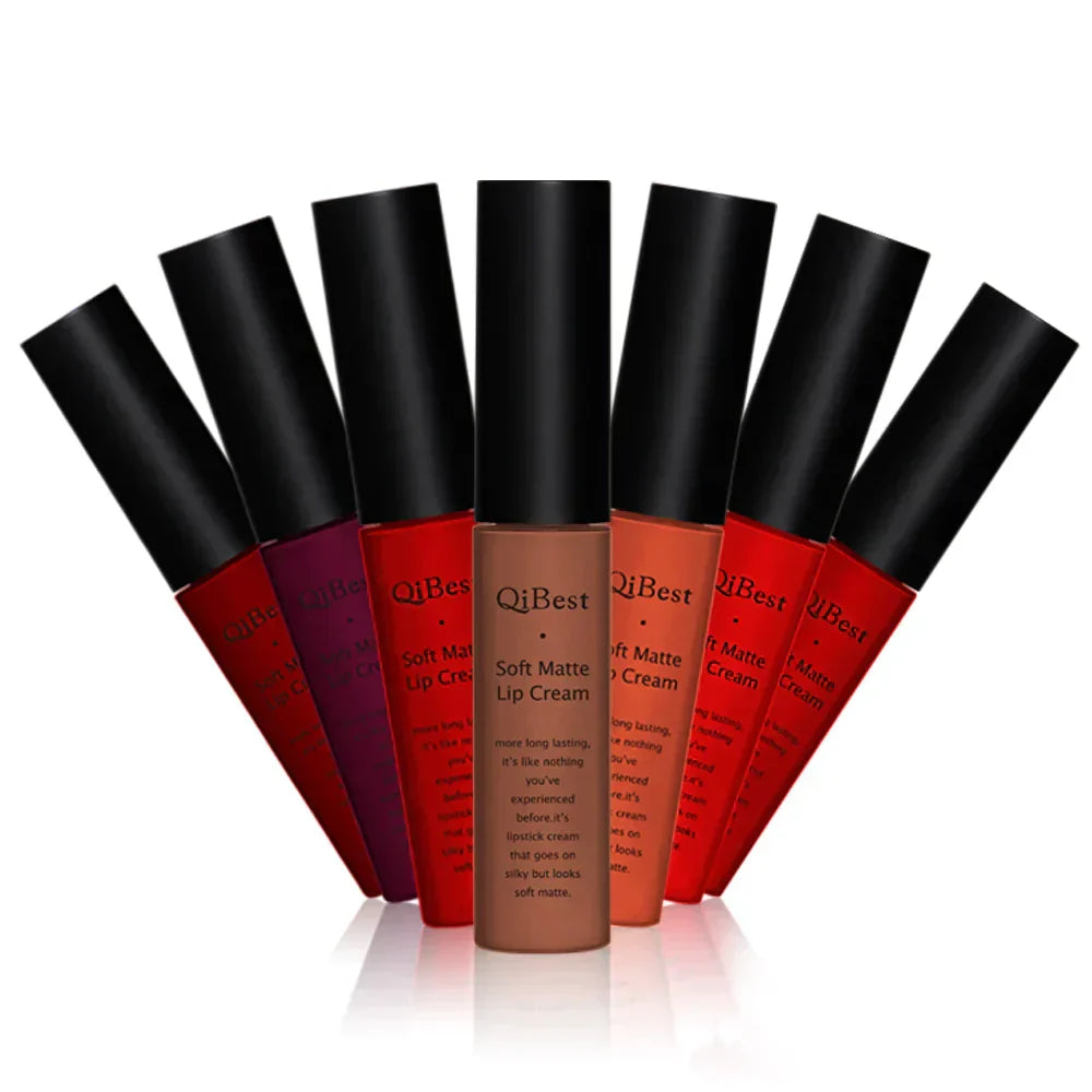 Kit lucidalabbra impermeabile, nudo lipkit pigmento rosso scuro nero 