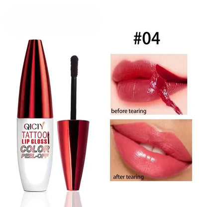 Lucidalabbra staccabile opaco effetto naturale colore rossetto impermeabile lunga durata