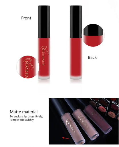 rossetto liquido nudo velluto ultra opaco lunga durata colore rosso elegante impermeabile