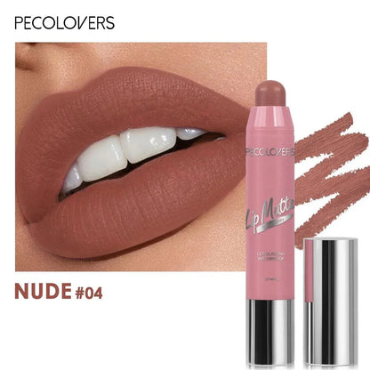 Penna per rossetto opaco velluto colorato lunga durata impermeabile colore nude