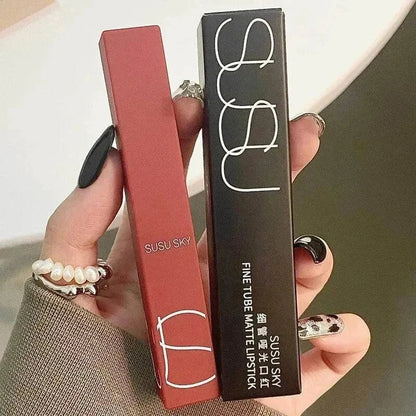 rossetto opaco impermeabile a tubo sottile resistente al sudore facile da applicare