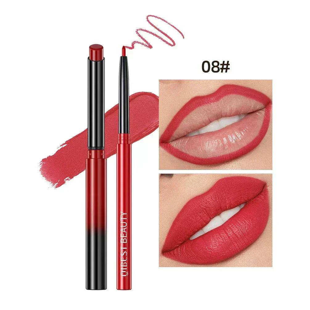 penna per rossetto opaco nudo rosso sexy lunga durata impermeabile contorno labbra