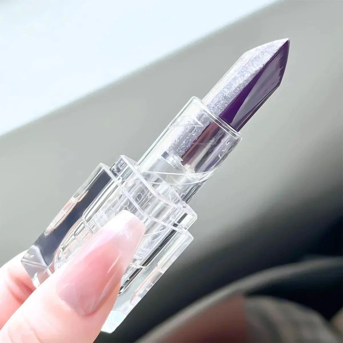 Rossetto viola Scolorimento della temperatura Rossetto idratante rosa 