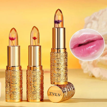 rossetto a petalo di cristallo che cambia colore per le donne idrata 