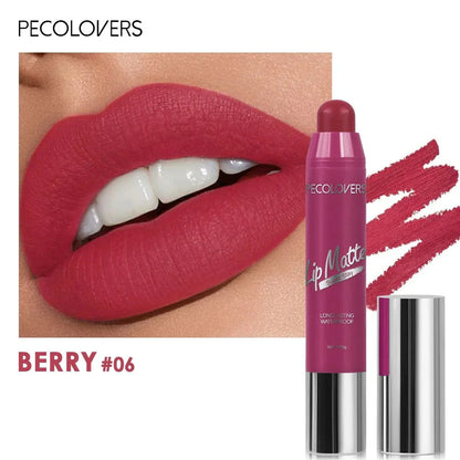 Penna per rossetto opaco vellutato colore berry lunga durata impermeabile
