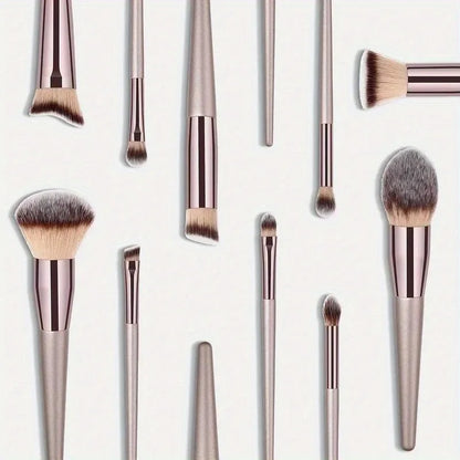 Set completo di pennelli champagne oro