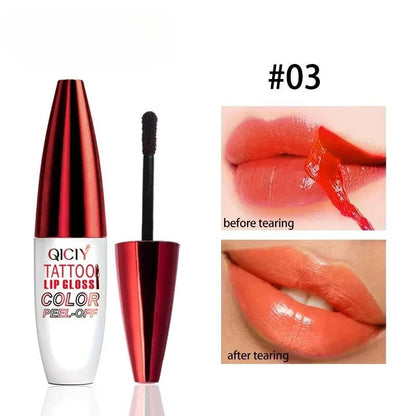Lucidalabbra staccabile opaco colore pesca rossetto impermeabile lunga durata