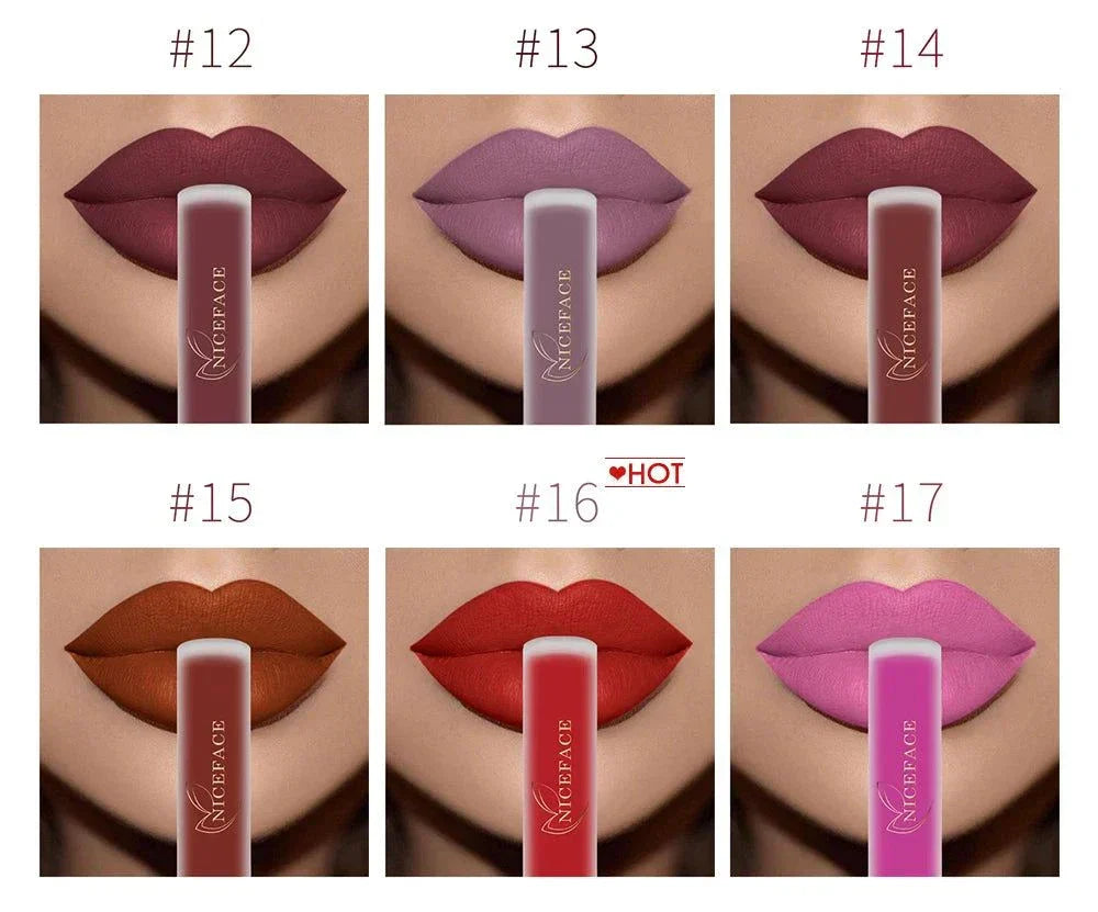 Rossetto liquido nudo velluto opaco lunga durata colori vari