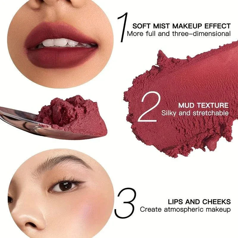 Lucidalabbra impermeabile opaco effetto velluto colore rosso intenso morbido e tridimensionale