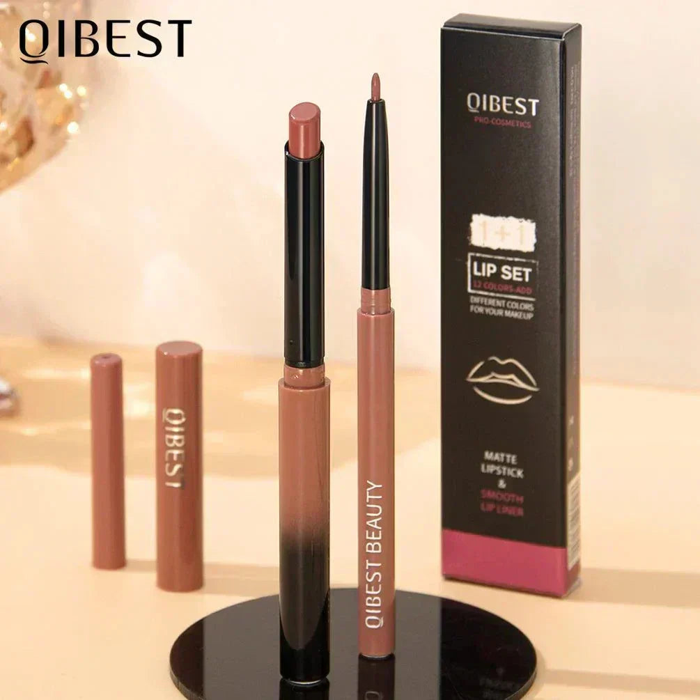 penna per rossetto opaco nudo con matita contorno labbra lunga durata impermeabile rosso sexy