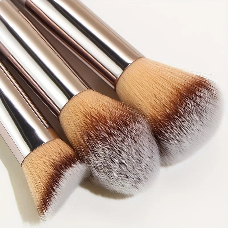 Set completo di pennelli champagne oro