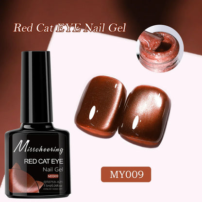 Smalto per unghie gel magnetico occhio di gatto rubino rosso da 7,5 ml