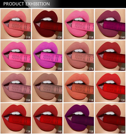 Kit lucidalabbra impermeabile 34 colori rossetto lunga durata effetto matte