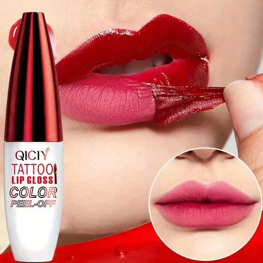 Lucidalabbra staccabile rosso opaco lunga durata impermeabile con effetto peel-off sulle labbra
