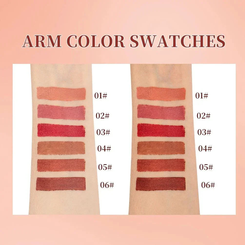 Matita per labbra QiBest rossetto velluto marrone nude opaco impermeabile lipliner contorno labbra