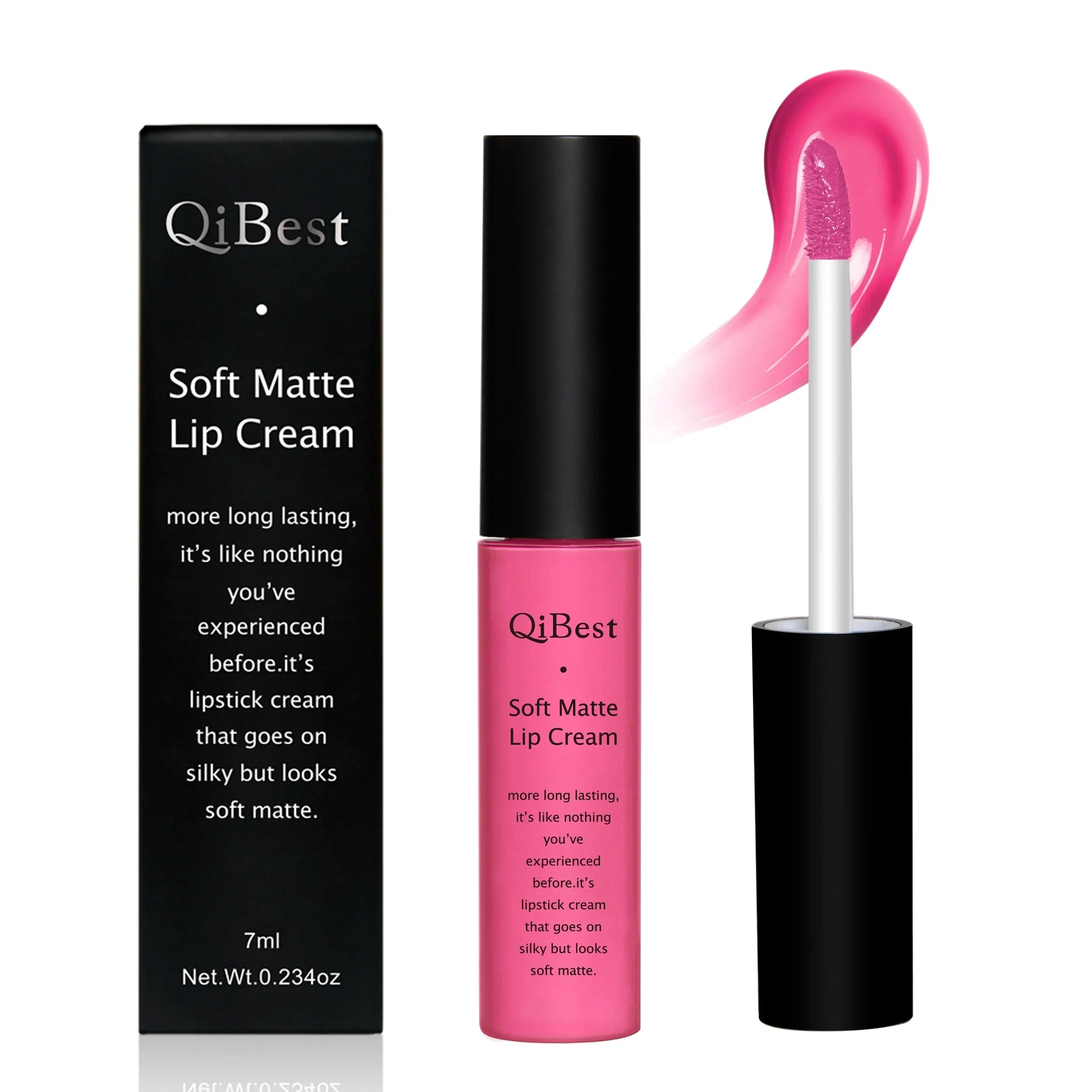 Kit lucidalabbra impermeabile, nudo lipkit pigmento rosso scuro nero 