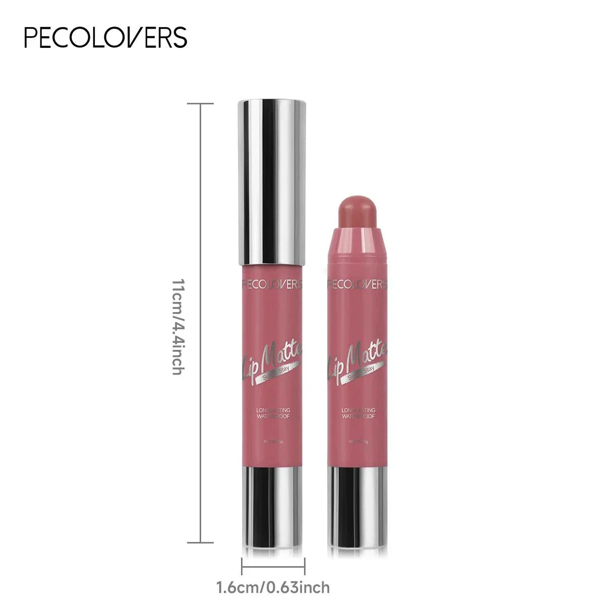 Penna per rossetto opaco velluto colorato lunga durata impermeabile facile da applicare