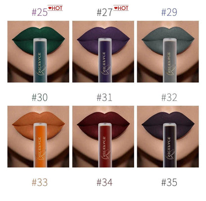 Rossetto liquido nudo opaco lunga durata colori assortiti per labbra donna