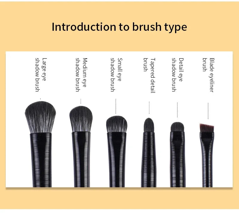 set di pennelli per trucco occhi