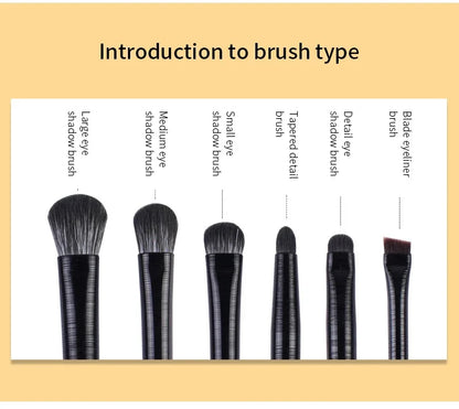 set di pennelli per trucco occhi